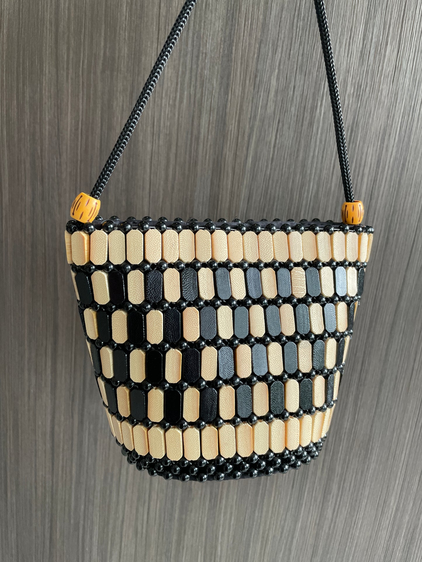 Wooden bead bags