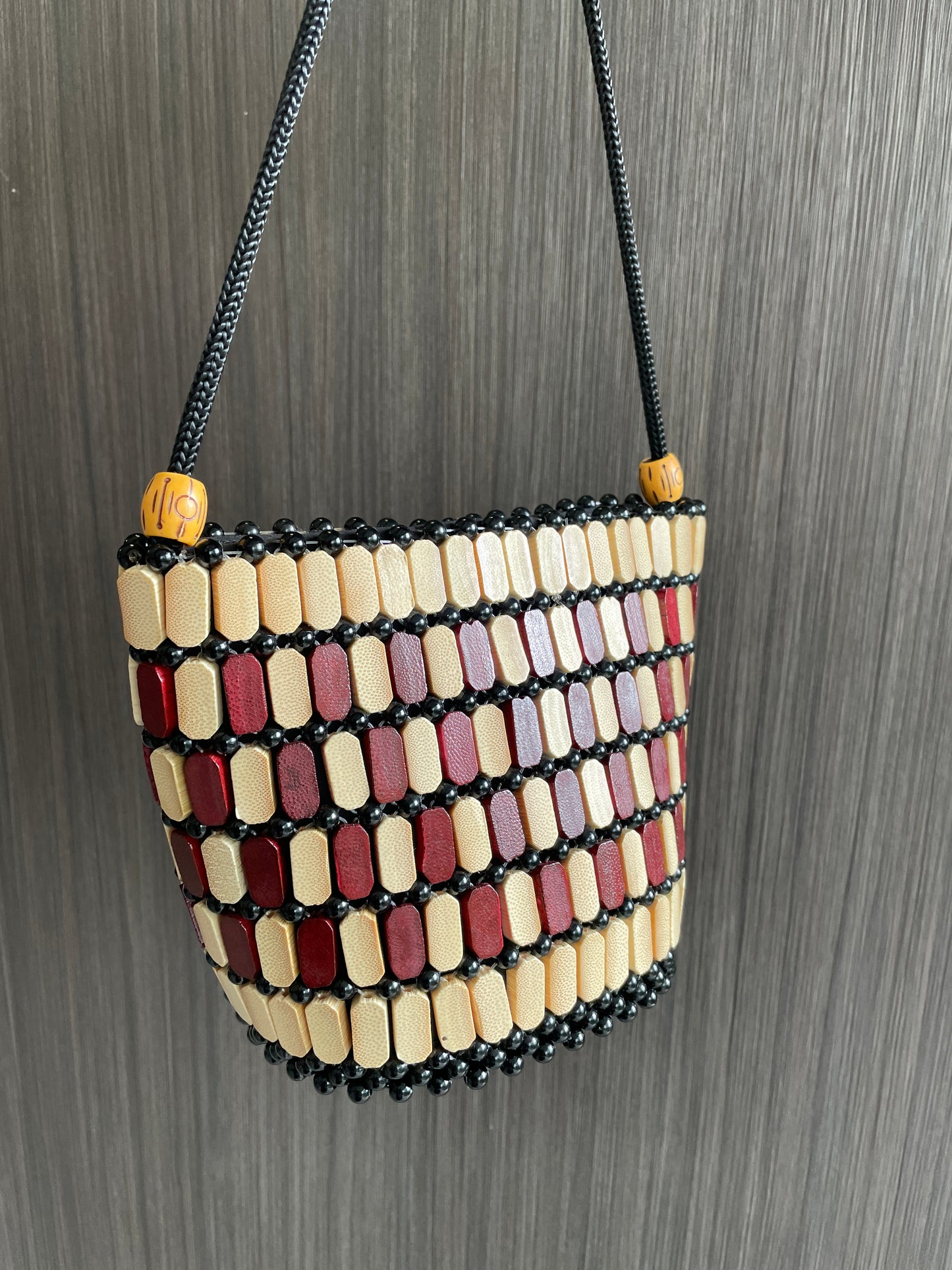 Wooden bead bags